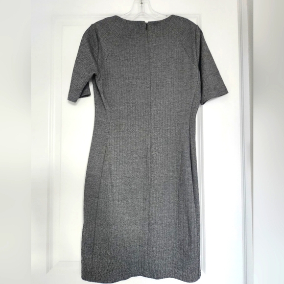 Banana Republic Herringbone Short Sleeve Midi Dress size 4 - Picture 2 of 5